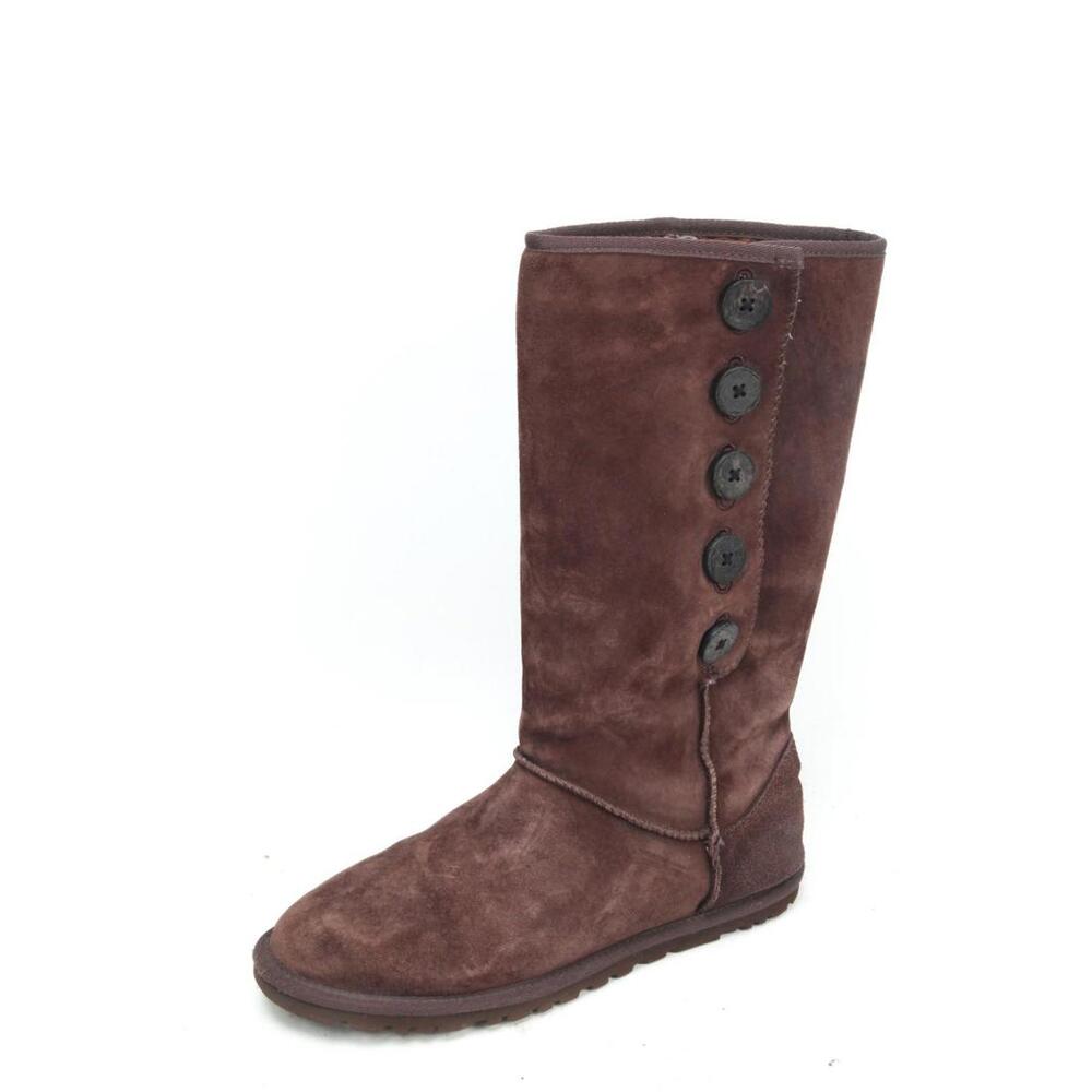 Ugg Australia 3387 Lo Pro Button Fold Over Boots Women's Sz 6 Shoes